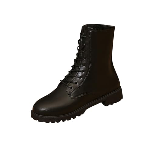 Bottines décontractées à lacets style urbain pour sorties citadines