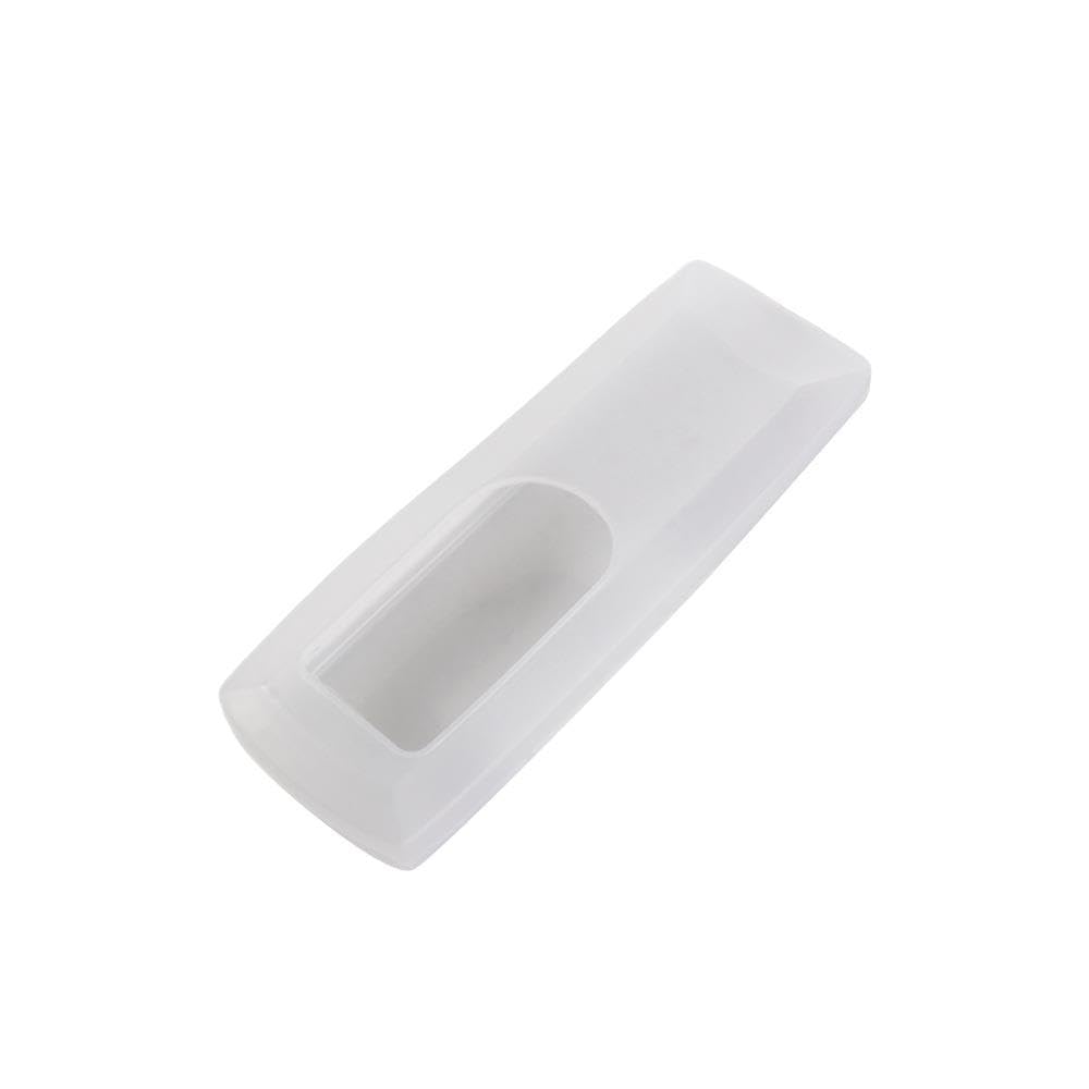 Custodia protettiva in silicone trasparente staccabile per telecomando per condizionatori d'aria e telecomandi TV (12 x 4 cm)