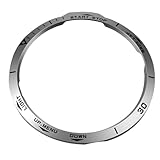 CRAFTHROU Uhrenlünette aus Edelstahl Kompatibel mit GPS Multisport smartwatch 6 Stück Selbstklebender Metallring Leichter Schutzring für Smartwatch Zifferblatt