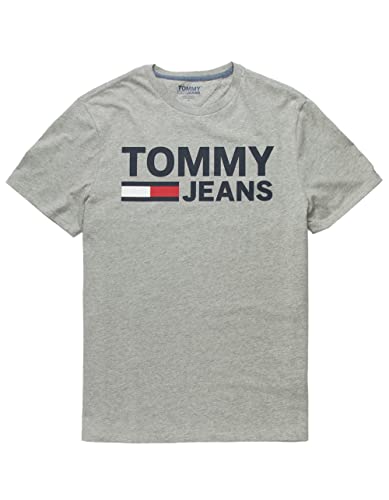 T-shirt Tommy Hilfiger en coton gris de qualité supérieure taille S