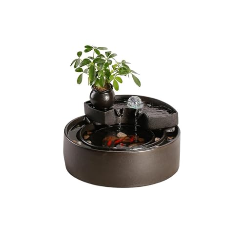 Fuente interior contra el estrés con estanque de estilo chino 2