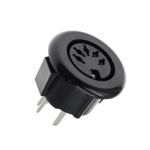 Connecteur S-vidéo rond noir 5 broches mâle DS-5-07A pour liaison DIN 5P