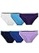 Fruit Of The Loom Womens Breathable Underwear, Moisture Wicking Keeps You Cool & Comfortable, Available Plus Size Bikini Style, Micro Mesh - Bikini - 6 Pack - Colors May Vary, 6 US