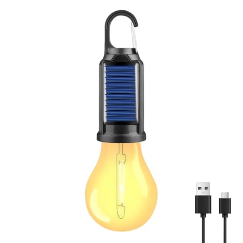 LIISIMI Camping Lampe Wiederaufladbare LED Camping Lampe Solar Campinglampe mit 3 Helligkeits Modi,Wasserdichtes Camping Licht für Camping, Stromausfall, Notfall, Angeln, Abenteuer (1 Pack) LIISIMI Camping Lampe Wiederaufladbare LED Camping Lampe Solar Campinglampe mit 3 Helligkeits Modi,Wasserdichtes Camping Licht für Camping, Stromausfall, Notfall, Angeln, Abenteuer (1 Pack)