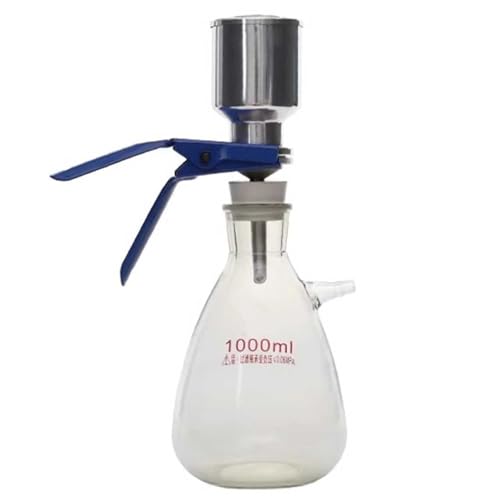 Lab Vacuum Filtration Apparatus with Flasks and Filter