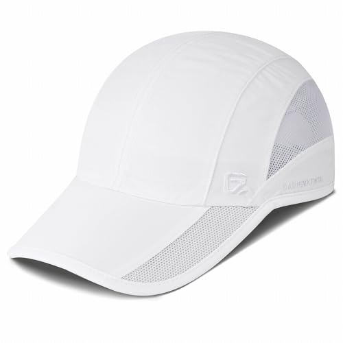 GADIEMKENSD Chapeau de Sport à Séchage Rapide UPF50+ Léger Respirant Doux Casquette de Course Extérieure pour Femmes Casquettes de Baseball Pure White