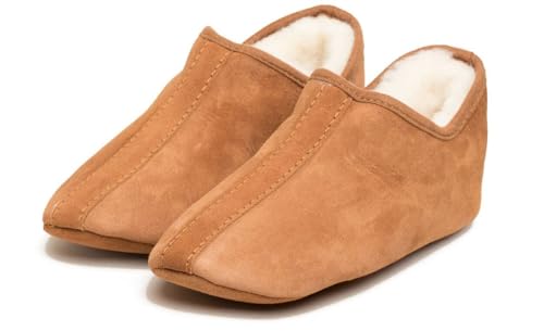 kitz-pichler Lammfell-Hausschuh Aladin für Damen & Herren | Pantoffel aus echt gewachsenem Lammfell...