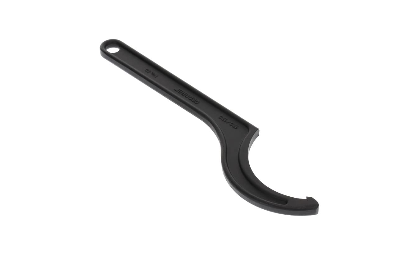 GEDORE Chiave a Settore Nasello Quadro, Chiave a Settore per Ghiere, Chiave a Settore Moto e Bici, 120-130 mm, Diametro Punta 5 mm, Chiave a Cricchetto, 40 120-130