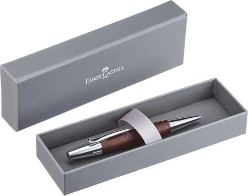 Bolígrafo E-motion de Faber-Castell en elegante madera de peral marrón oscuro 4