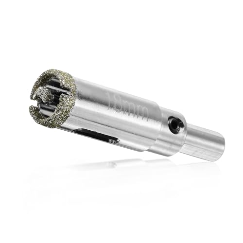 Image of 0.71 inch / 18mm Diamond Glass Hole Saw with Center Drill Bit for Ceramic, Tile, Marble