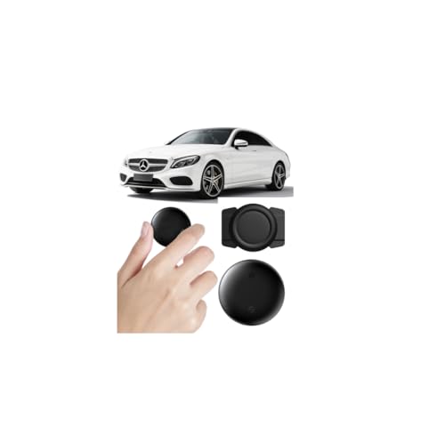 Traceur GPS Voiture pour Android, sans abonnement, Mini Balise magnétique avec étui Silicone, Tracker Discret pour Moto et véhicule, Compatible Google Find...