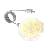 バードバスヒーター,80ワット 急速加熱 自動オンオフ ウォーマー | 池ヒーター 家禽噴水ウォーマー,寒冷地用メンテナンス ケア ガーデン池 鶏小屋 ハミングバード 鶏