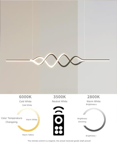 Lustre LED dimmable avec télécommande pour ajuster votre lumière - 4
