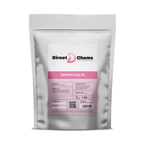 Epsom salt Cosmetics, Unscented, 100% Pure, Premium Quality, No addictive and synthetics 1kg,5kg,25kg Cover