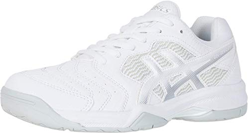 ASICS Women's Gel-Dedicate 6 Tennis Shoes, 10, White/Silver