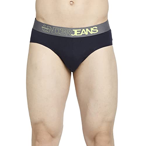 Image of Underjeans Men's Cotton Blend Regular Fit Solid Brief