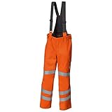 BP 2232-881-85-Ln Wetterfeste Hose, Einzippbarer Rückenteil mit extra breiten, abnehmbaren Trägern, 350,00 g/m², Warnorange, Ln