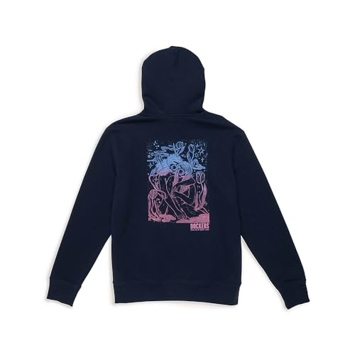 Dockers Unisex Regular Fit Long Sleeve Pride Sweatshirt, (New) Rawley Clark-Graphic Navy Blazer2