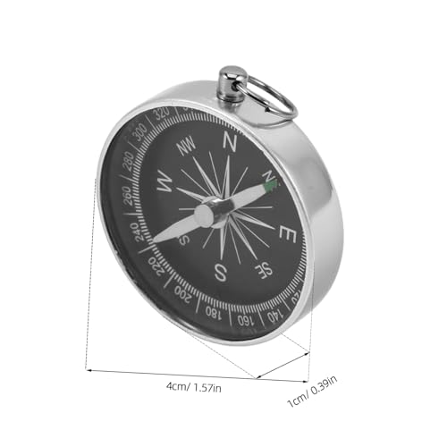 Set de 4 brújulas portátiles de aluminio para camping miniatura 2