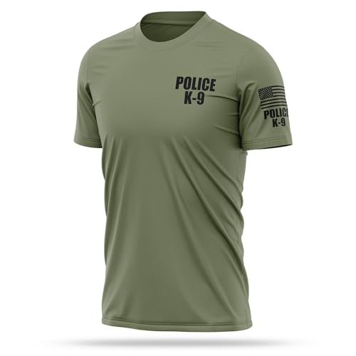 Police K9 Utility Shirts for Men - USA Patriotic Lightweight Tee - Micro Polyester, Moisture-Wicking Quick-Dry.3