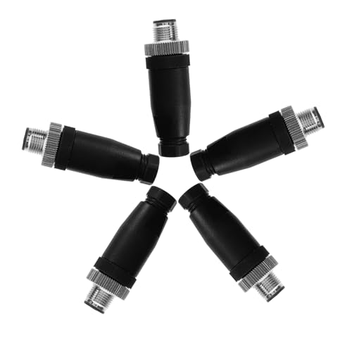 SEWACC Aeronautical Connector Kit 5pcs 8 Pin Male Industrial Use Quick Connect Panel Mount Wire Connection Socket