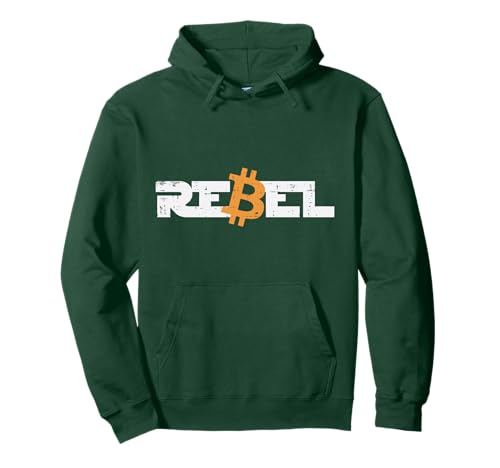 Rebel Bitcoin Crypto Cryptowährung Trader Miner Männer Frauen Pullover Hoodie