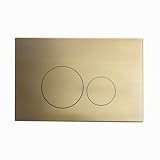 Swiss Madison Well Made Forever Wall Mount Actuator Flush Push Button Plate in Brushed Brass (SM-WC001Z)