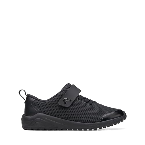 Clarks Boys Aeon Pace Sneaker, Black, 8.5 UK Child