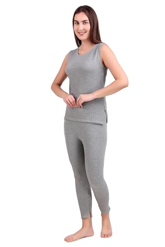 Image of HAP Women's Quilted Thermal Set : Sleeveless Top + Trouser