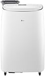 LG 10,000 BTUS SAC Dual Inverter Smart Wi-Fi Portable Air Conditioner, Ultra Quiet Performance 3-in-1 AC, LED Display, Auto Evaporation, 24-Hr Timer & Auto Restart, Cools Rooms up to 450 Sq. Ft, White