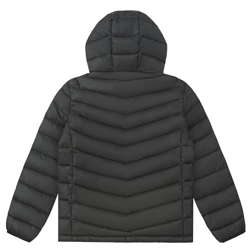 Image of Boys Girls Toddlers Lightweight Hooded Puffer Jacket Kids Winter Coat Warm Comfy Outerwear