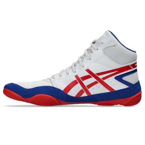 ASICS ASICS Men's Snapdown 4 Wrestling Shoes, 10.5, White/Classic RED