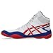 ASICS Men's Snapdown 4 Wrestling Shoes, 8.5, White/Classic RED