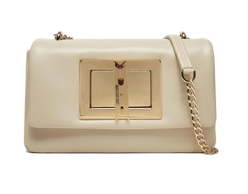 Moschino Borsa Donna Love a Spalla/Tracolla in ecopelle avorio BS25MO48 JC4164PP1MLM0110