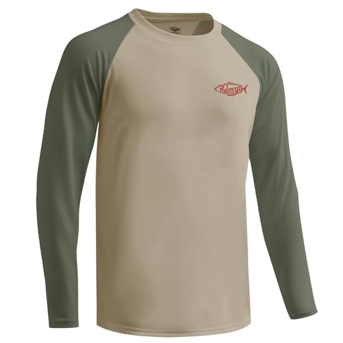 Palmyth Fishing Shirts for Men Long Sleeve Sun Protection UV UPF 50+ T-Shirts Performance Quick Dry2
