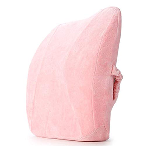 fang zhou Comfortable Chair Back Support, Memory Foam Lumbar Support Cushion Ergonomic Perfect Curvature Relieves Physical Fatigue, Suitable for Car Family