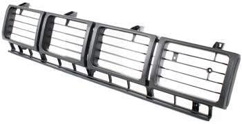 Evan-Fischer Grille Assembly Compatible with 1980-1981 Toyota Pickup Plastic Painted Black Shell and Insert 4WD