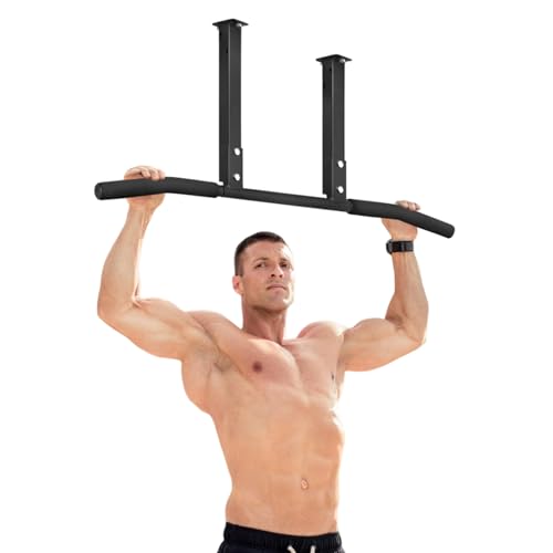 ATENTO Pull Up Bar, Chin Up Bars Ceiling Mount by Ultimate Body Press, Workout for Home Gym, Beam, Crossfit – Heavy-Duty, Foam Grip, 40” Wide, Easy installation