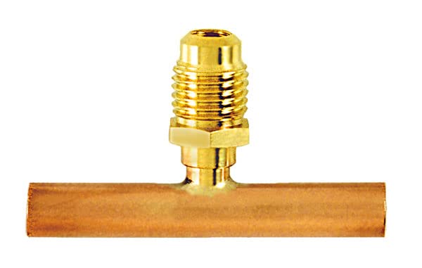 C&D Valve # CD5421 - Tee with 1/4" M. Flare Access, Pack of (2)