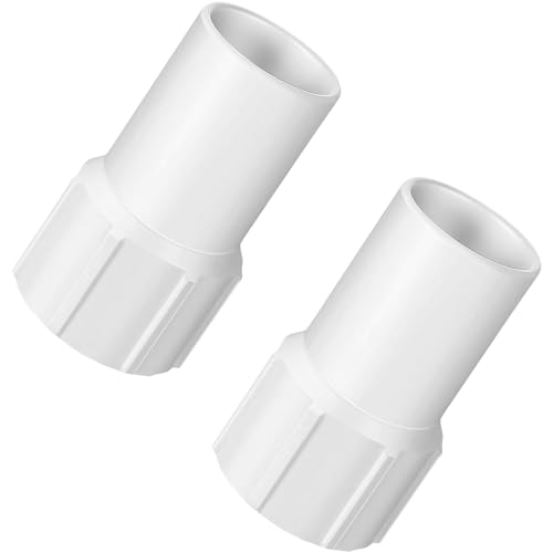 YIZHIXIANGQ Adaptador de Manguera de Piscina, 2 Pcs Conector Manguera Piscina 38 mm, Accesorios para Piscina, Blanco Conector para Manguera de Piscina