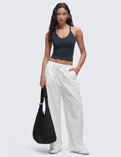 Image of CRZ YOGA Butterluxe Soft Double Lined V Neck Tank Tops for Women - Yoga Casual Camisole Racerback Tight Sleeveless Shirt