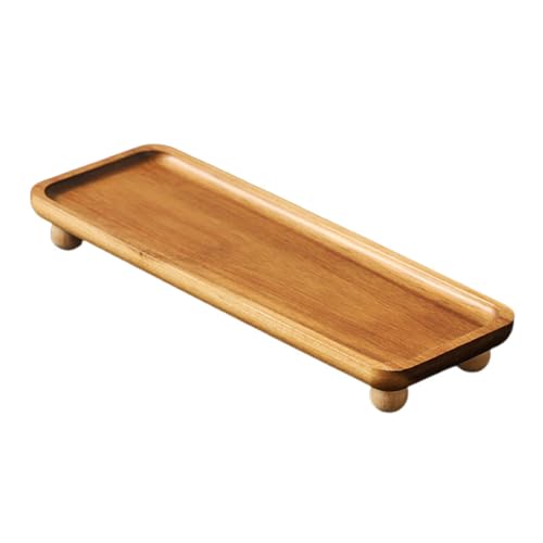 Colcolo Mini Madera elevadora Pedestal de Madera Soporte de Madera rústica Bandeja de Madera Riser Board para la Cocina de la Cocina Centro de Mesa, 28cmx10.5cmx3.5cm