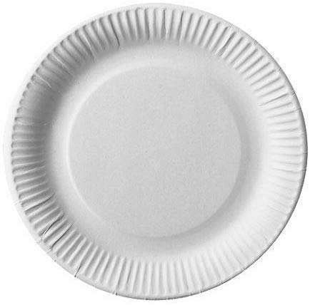 PAPSTAR Pappteller / Imbissteller weiß, rund pure (500 Stück), Durchmesser 23 cm, aus 100% Frischfaserkarton, biologisch abbaubar, #11185