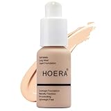 Matte Oil Control Concealer Foundation Cream,PHOERA New 30ml Long Lasting Waterproof Matte Liquid Foundation (102 Nude)