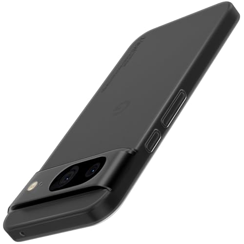 Image of X-level for Google Pixel 8 Case, Extra Slim 0.3 mm Thin Translucent Matte Finish Soft Phone Cover, Anti-Scratch Shockproof Case for Google Pixel 8, Translucent Black
