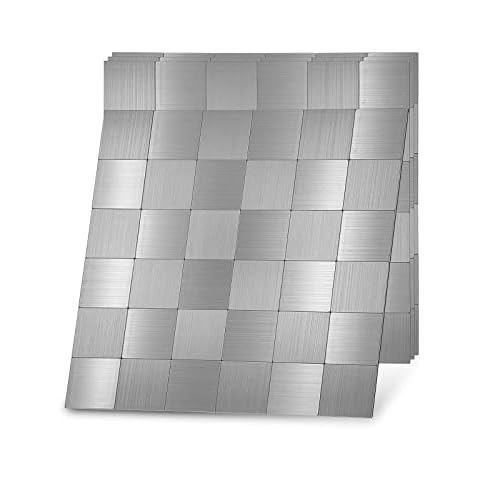 Crystiles Peel and Stick Metal Backsplash Tiles Cover