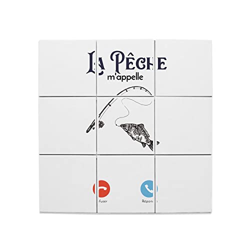 Carreaux céramique décoratif la pêche m'appelle 60x60 cm