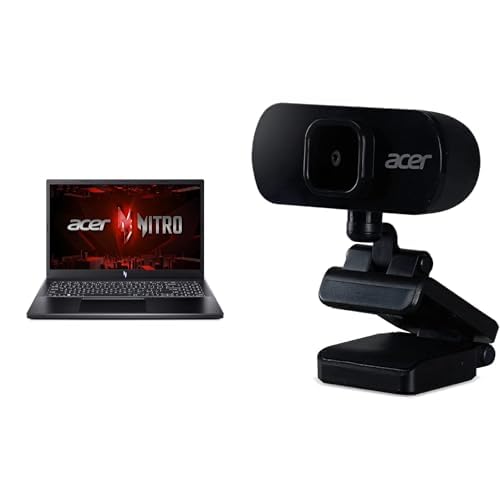Image of Acer Nitro V Gaming Laptop | i7-13620H | RTX 4050 | 15.6 inch FHD IPS 144Hz | 16GB DDR5 | 512GB Gen 4 SSD | WiFi 6 | ANV15-51-73B9 Full HD USB Streaming 2MP Webcam with Digital Microphone
