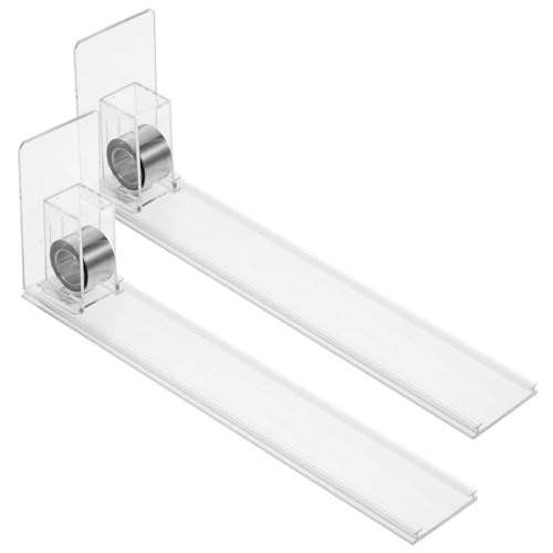 ULTECHNOVO 2 Juegos Empujador De Exhibidor Automático De Boquillas para Porta Automático Vitrina De Acero Transparent 2 Piezas * 2