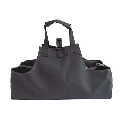 Zkydhbd Leña 600D para camping, barbacoa, bolsa de almacenamiento para barbacoa al aire libre, bolsa de transporte de leña